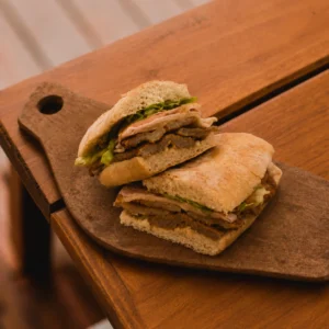 Breaded steak sandwich